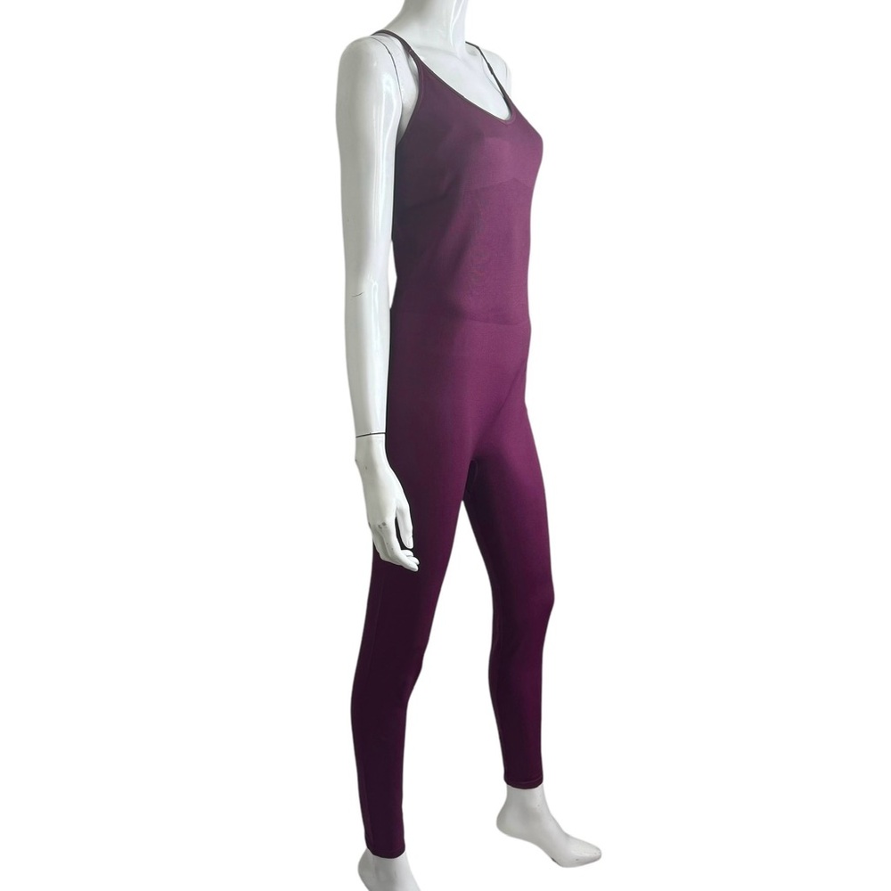 PINK Active Razor Back Spaghetti Strap V-Neck Athletic Jumpsuit - Picture 4 of 9
